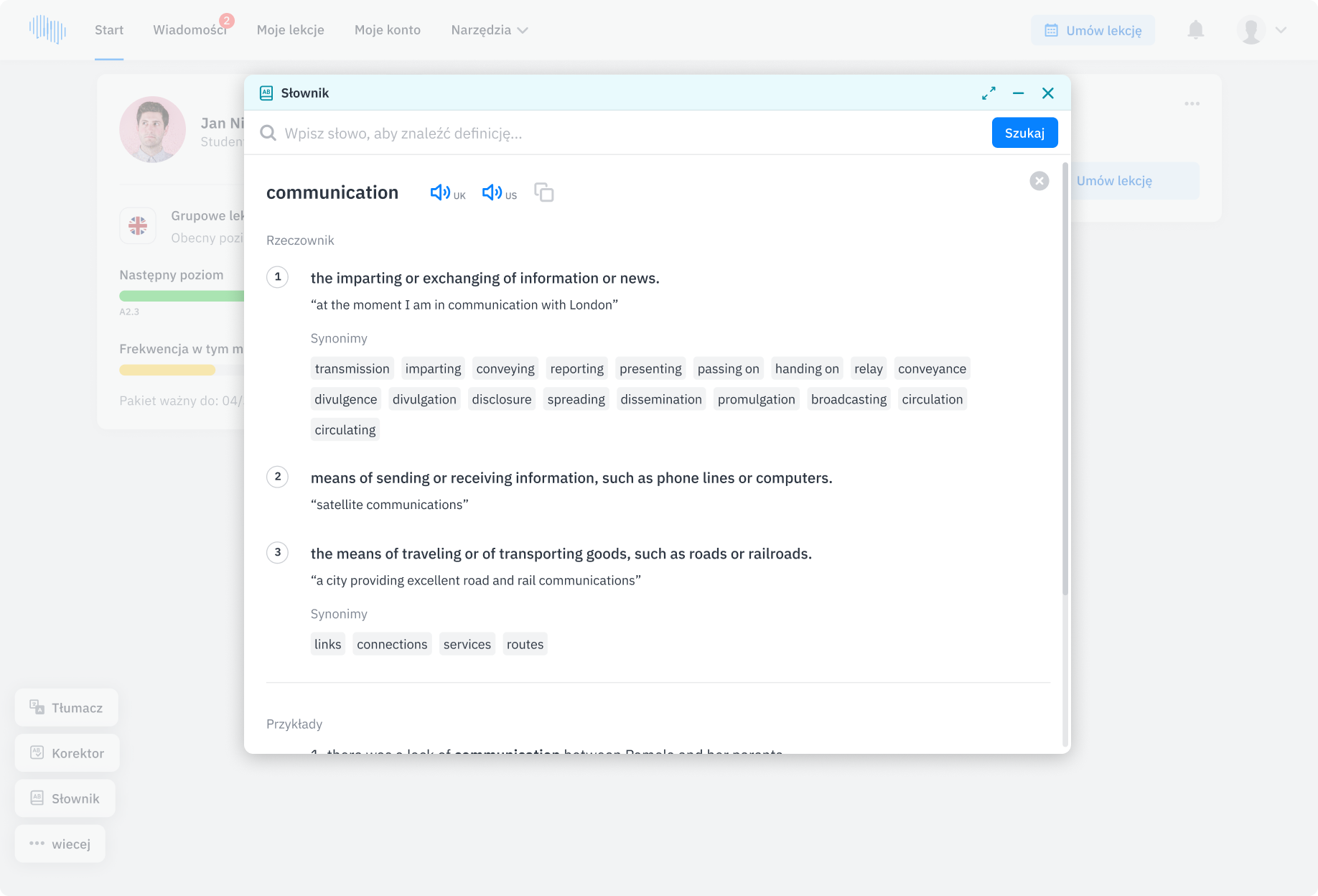 Native Speaker - Narzędzia